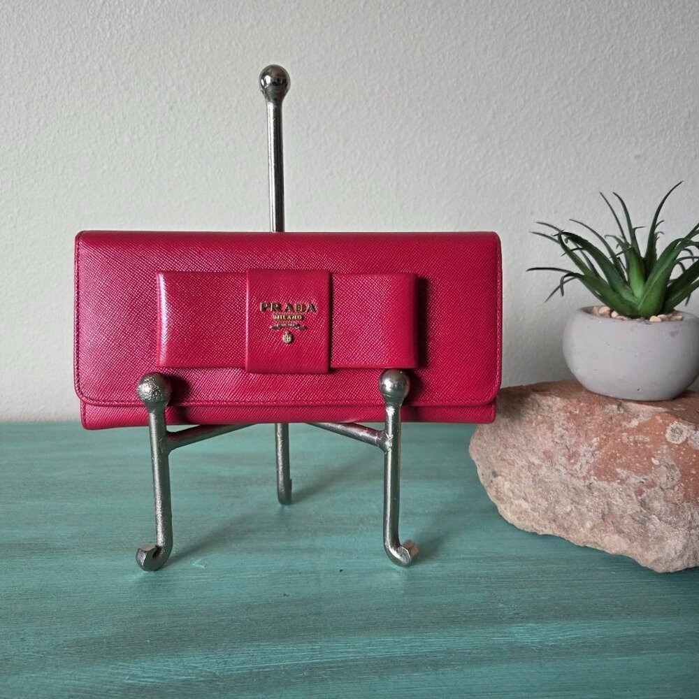 Prada bow wallet